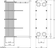 Пластинчатый разборный теплообменник SWEP GX-42N