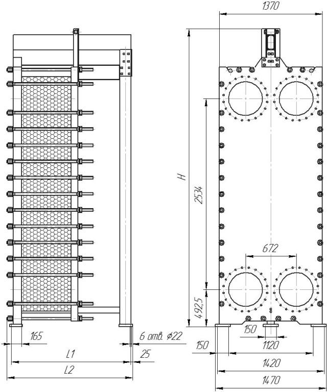 Пластинчатый теплообменник ЭТРА ЭТ-300