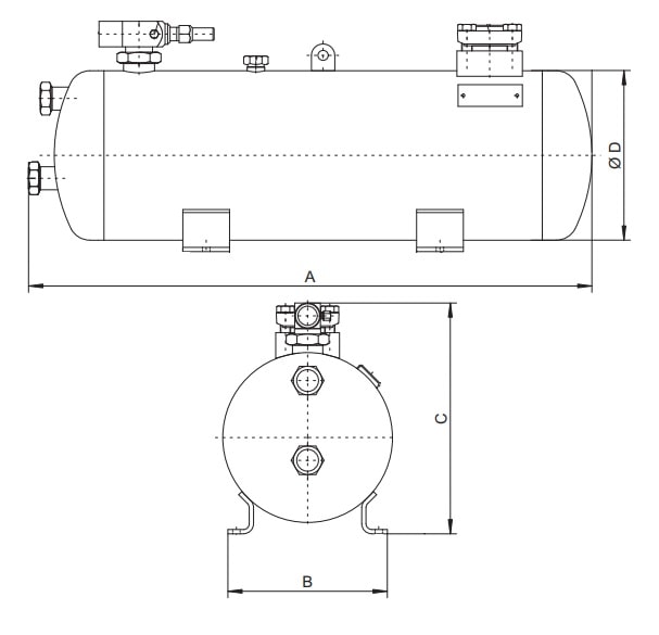 Кожухотрубный теплообменник BITZER F1052TA