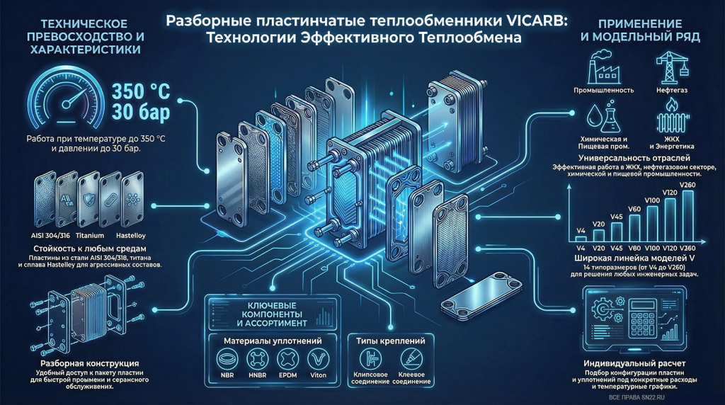 Пластинчатые теплообменники Vicarb