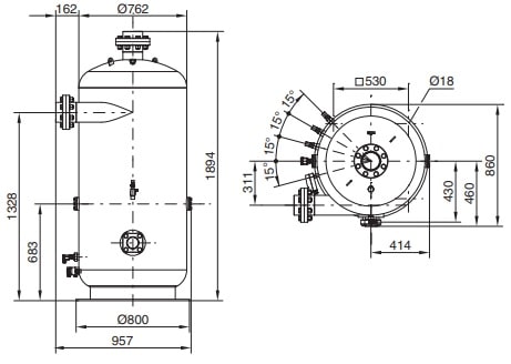 Кожухотрубный теплообменник BITZER OA25112A