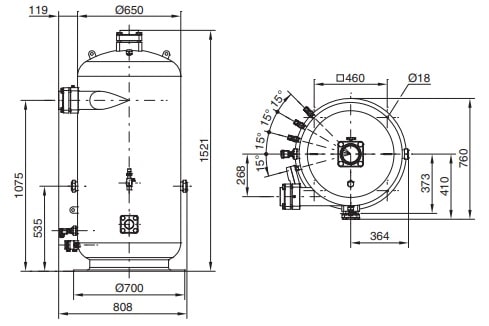 Кожухотрубный теплообменник BITZER OA14111